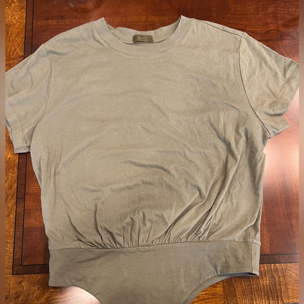 Nuuds Olive TShirt Body Suit New without tags